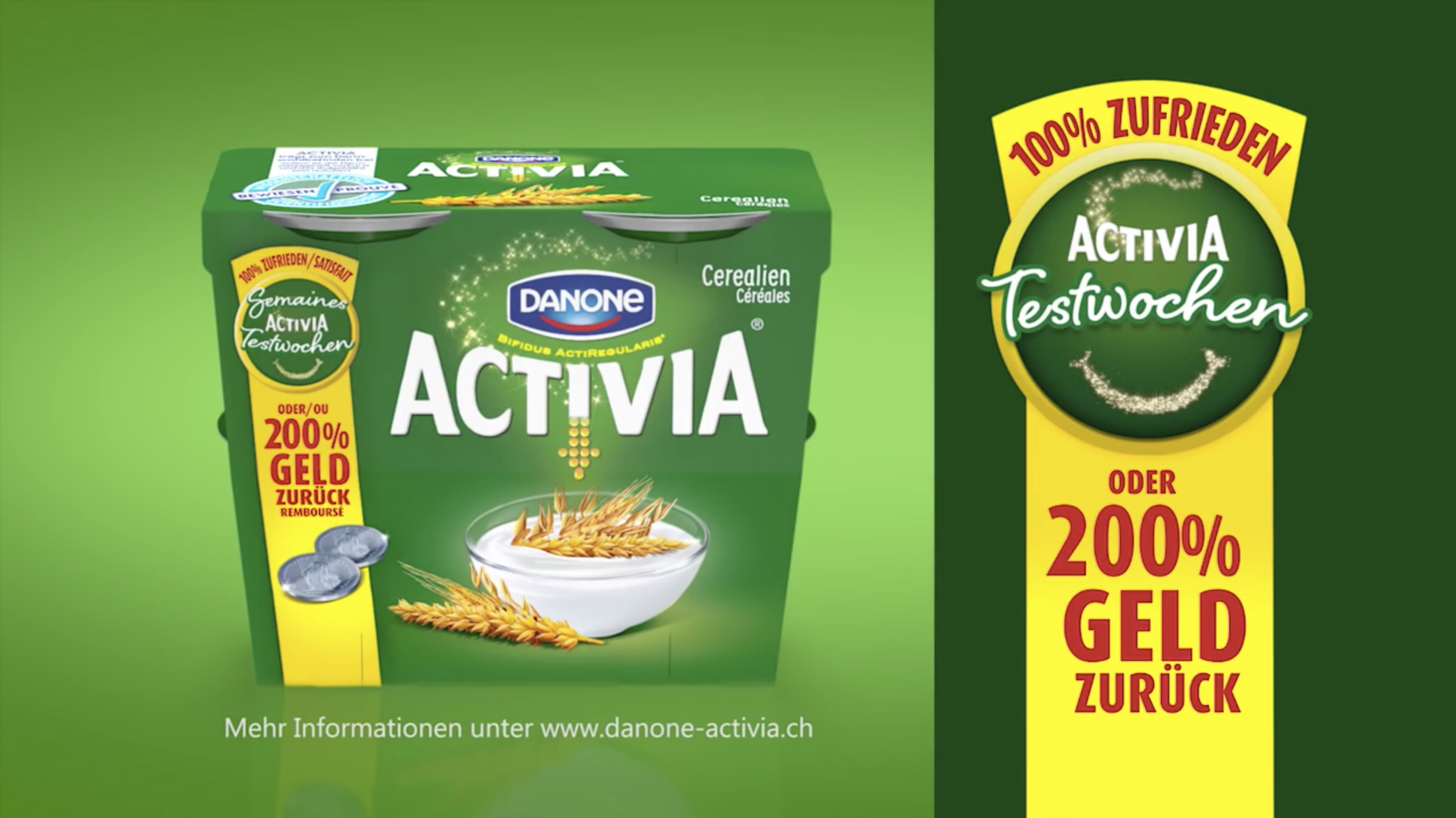 Stimme für Activia Fernsehwerbung